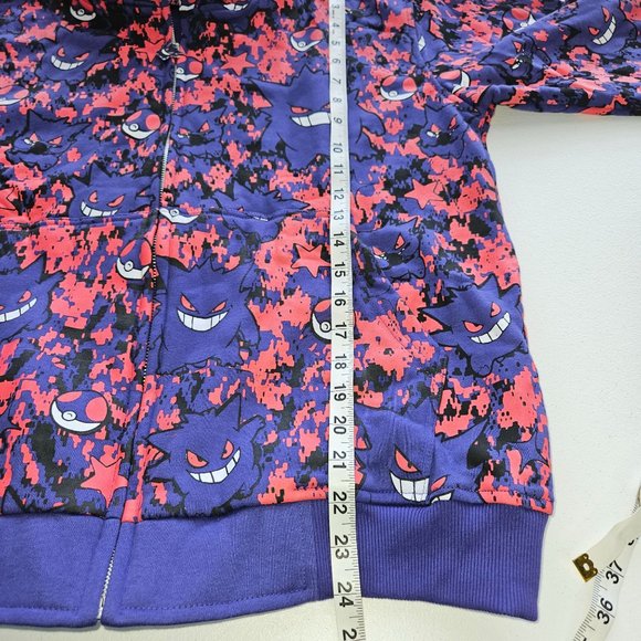 Demons Basement GENG Collection allover Print Full Zip Hoodie Purple Small Y2K - Picture 4 of 6